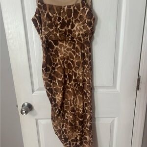 Sofia Jeans Animal Print Fabric Dress
